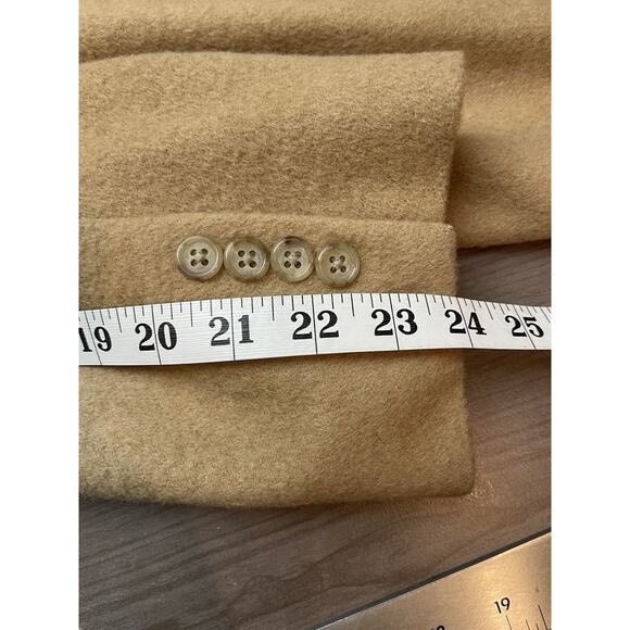 EVAN-PICONE Blazer 100% Camel Hair Men's Tan Sport Coat Vintage Size 44R Career - Picture 10 of 12